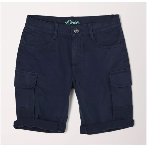 фото Шорты для мальчиков, s.oliver, артикул: 402.10.203.18.180.2110913, цвет: серо-голубой, размер: 158