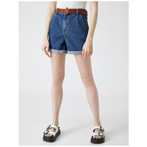 фото Шорты koton women, 1yak03039md, цвет: mid indigo, размер: 34
