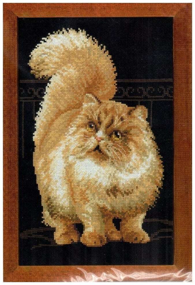 Персидский кот #1152 Риолис Набор для вышивания 26 x 38 см Счетный крест