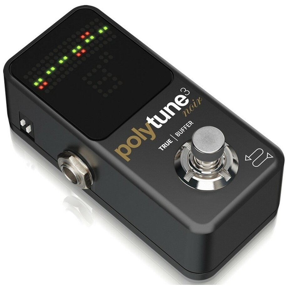 TC Electronic Polytune 3 Noir педальный тюнер в уменьшенном корпусе, цвет черный