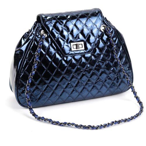 фото Женская кожаная сумка 73590 блу cidirro