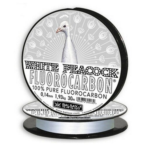 фото Леска "balsax" white peacock fluorocarbon (29453 (30 м 0,14мм) )