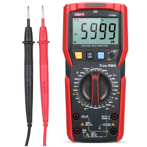 uni t ut89x ut89xd professional digital multimeter true rms ncv 20a current ac dc voltmeter capacitance resistance tester UNI-T UT89X Цифровой мультиметр Ручной мини универсальный измеритель высокой