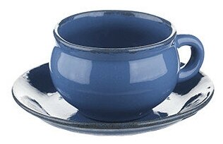 Пара чайная «Синий крафт» (Борисовская Керамика)