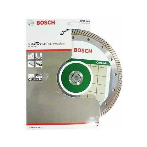 фото Алмазный диск bosch best for ceramic extraclean turbo 230мм (2608602240)