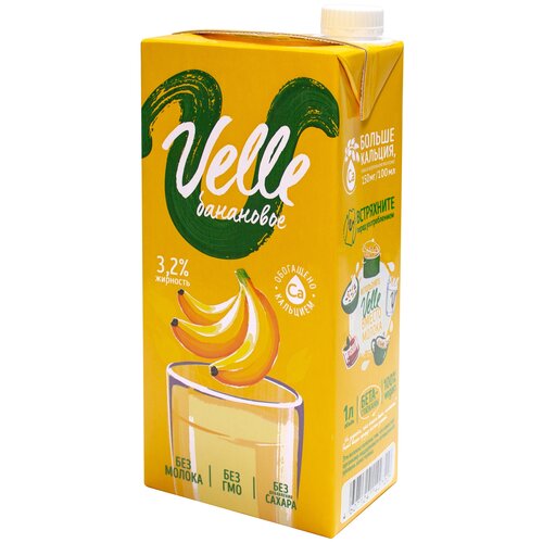 Овсяный напиток Velle Банан 3.2%, 1 л