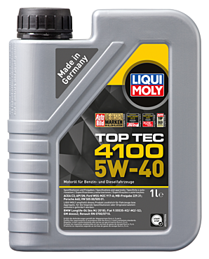 7500-9510 LIQUI MOLY Top Tec 4100 5W-40 - 1 л. - масло моторное