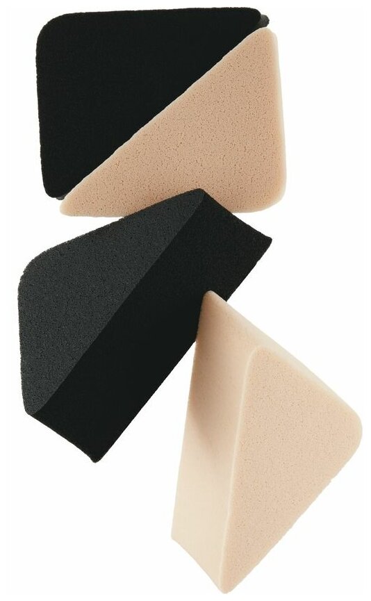 фото Спонжи для макияжа DECO. BASE клиновидные (латекс) 4 шт