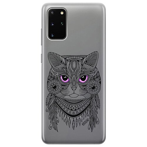 Ультратонкий силиконовый чехол-накладка для Samsung Galaxy S20+ с 3D принтом Grand Cat ультратонкий силиконовый чехол накладка для samsung galaxy s20 с 3d принтом grand raccoon