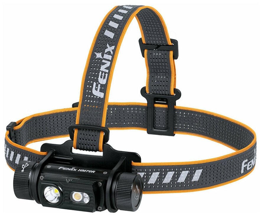 Налобный фонарь Fenix HM70R, 1 x 21700, 186 метров, 1600 люмен (Комплект)