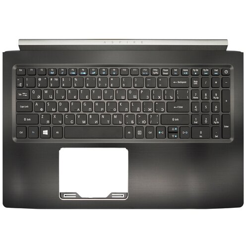 Клавиатура для ноутбука Acer Aspire 7 A715-71G топ-панель черная 16550₽