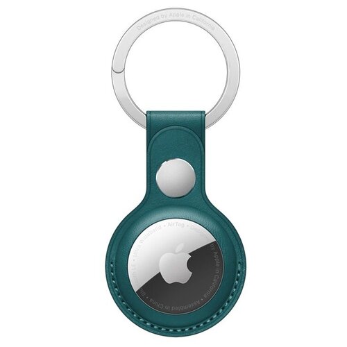 Брелок-подвеска для AirTag Leather Key Ring Forest Green