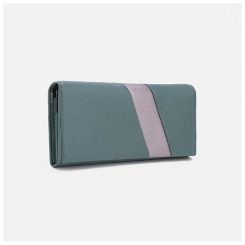 фото Кошелёк на магнитах, цвет зелёный хорошее настроение