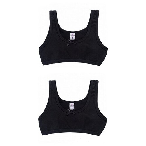 фото Топ-бра baykar, 2 шт, размер 122/128, черный