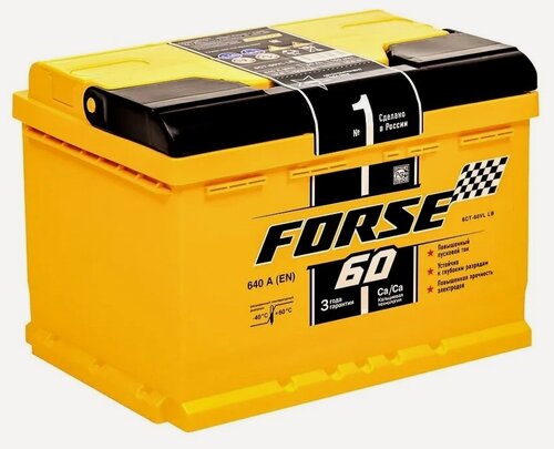 Изображение товара Аккумулятор FORSE 60 Ач 640А П/П 560109050