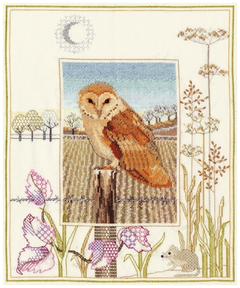 Barn Owl #WIL3 Derwentwater Designs Набор для вышивания 26.9 x 34.2 см Счетный крест
