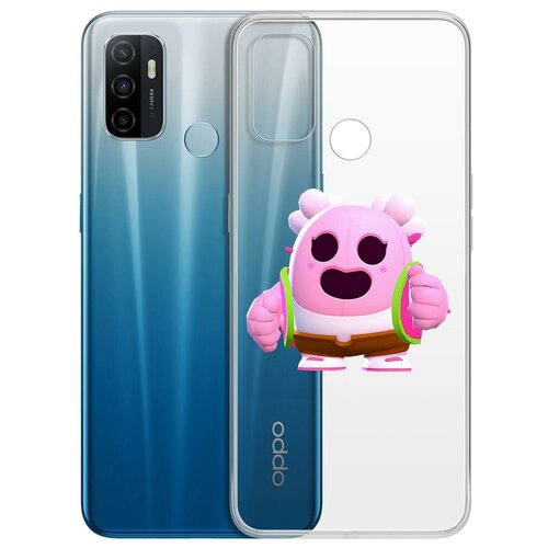 фото Чехол-накладка clear case brawl stars-сакура спайк для oppo a53 (2020)/a33 (2020) krutoff group