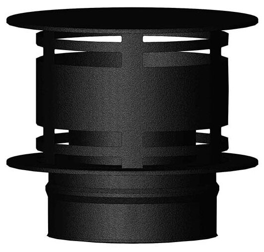 Дымоход Schiedel Permeter 25 Конус с зонтиком (⌀ 130/180 мм)(Черный цвет)