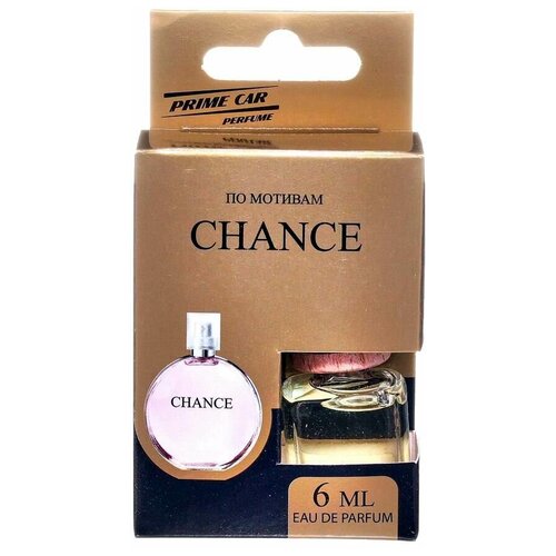 Ароматизатор на зеркало Prime Car Perfume бутылочка по мотивам Chanel Chance 6 мл