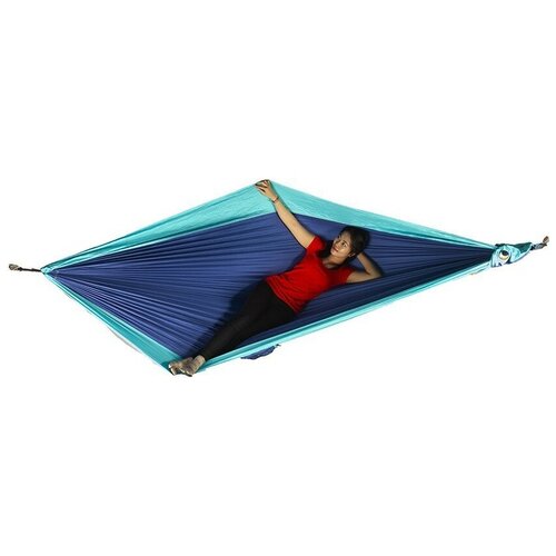 фото Гамак туристический ticket to the moon king size hammock (цвет: royal blue/turquoise)