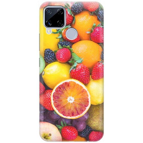 фото Re:pa накладка transparent для realme c15 с принтом "сочные фрукты"