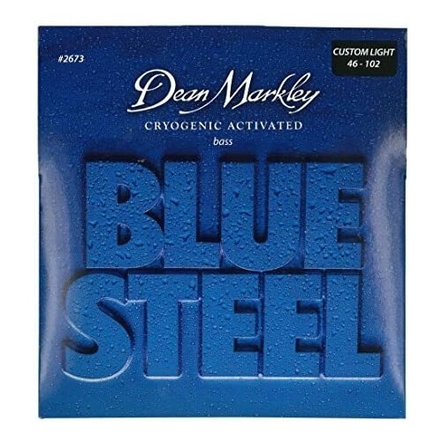Blue Steel Комплект струн для бас-гитары, сталь, 46-102, Dean Markley DM2673