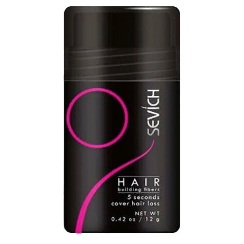 toppik загуститель волос hair building fibers dark brown 27 5 г SEVICH Загуститель волос Hair Building Fibers, dark brown, 12 мл, 12 г