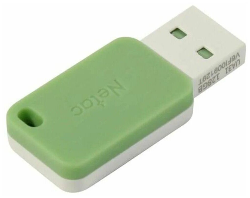 Флешка Netac UA31, 128GB, USB 3.2, Зеленый/Белый (Smoothies Green) NT03UA31N-128G-32GN - фото №5