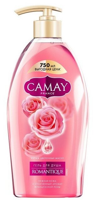 CAMAY Гель для душа CAMAY «Романтик», 750 мл