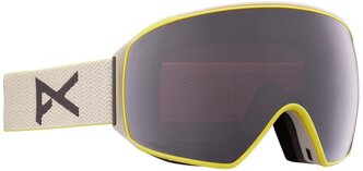 Лыжная, сноубордическая маска со съёмной линзой ANON M4 Goggles Toric + Bonus Lens + MFI Face Mask, серый