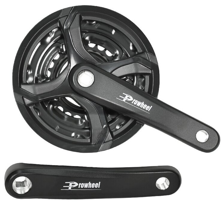 Система PROWHEEL TA-CQ01*24/34/42T*160MM ALLOY CRANK, CHAINLINE:48,5, под квадрат , черный