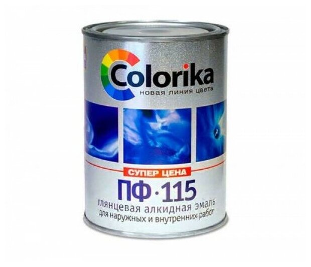 Эмаль ПФ-115 Colorika фисташковая 08 кг Эмаль ПФ-115 