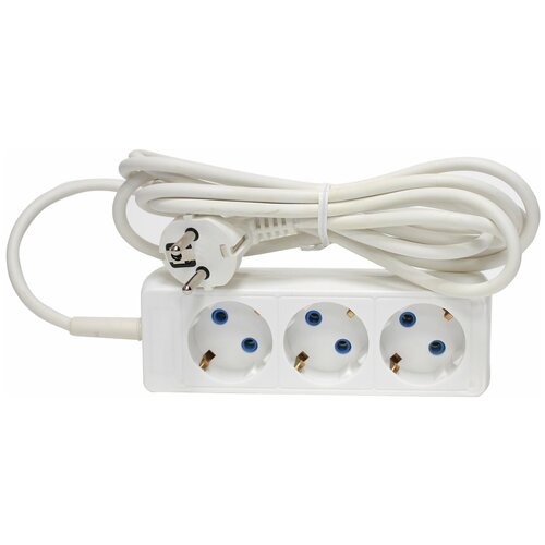 Удлинитель радист премиум Р16-012, 3 розетки с заземлением, 3 м, 3×0,75 мм, 1300 Вт, белый