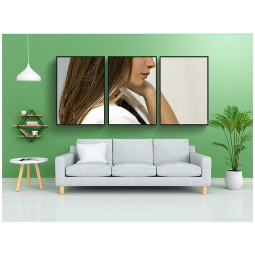 фото Набор модулных постеров для интерьера "модель, мода, девочка" 60x90 см. в тубусе, без рамки lotsprints