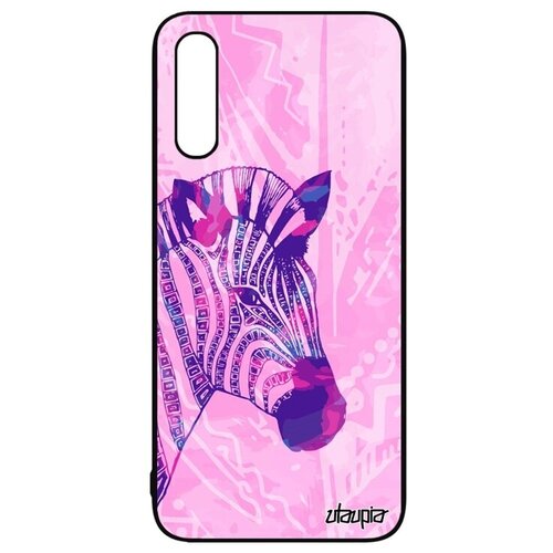фото Качественный чехол на телефон // galaxy a50 // "зебра" африка дизайн, utaupia, розовый