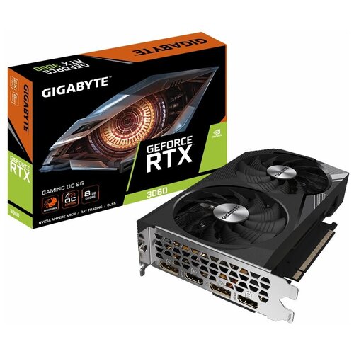 Видеокарта RTX3060 GAMING OC 8GB GDDR6 128bit 2xHDMI 2xDP RTL видеокарта sapphire rx7600xt pulse gaming oc 16gb gddr6 128bit 2xdp 2xhdmi 2fan