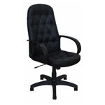 Кресло ЯрКресло Кр61 ТГ пласт ЭКО1 (экокожа черная) - изображение