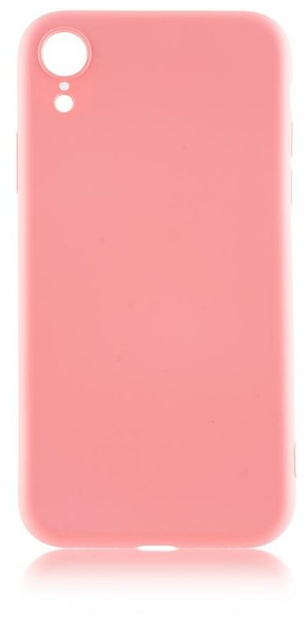 Чехол для Apple iPhone Xr Brosco Softrubber\Soft-touch розовый