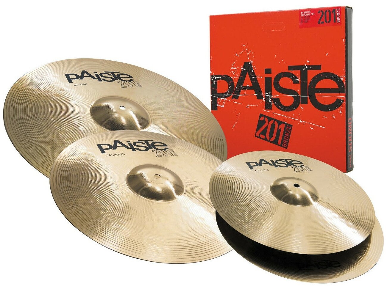 Тарелка для ударной установки Paiste 000015USET 201 Bronze Universal Set (14"/16"/20")