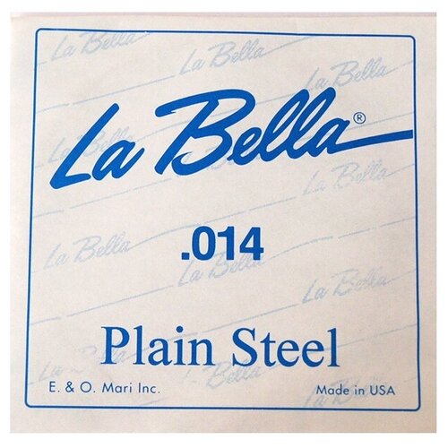 PS014 Отдельная стальная струна, 014, La Bella ps021 отдельная стальная струна без оплетки 021 la bella