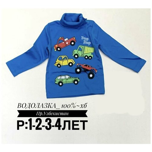 фото Водолазка для мальчика bonito kids синий 98