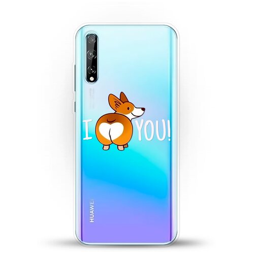 фото Силиконовый чехол love корги на huawei y8p andy & paul