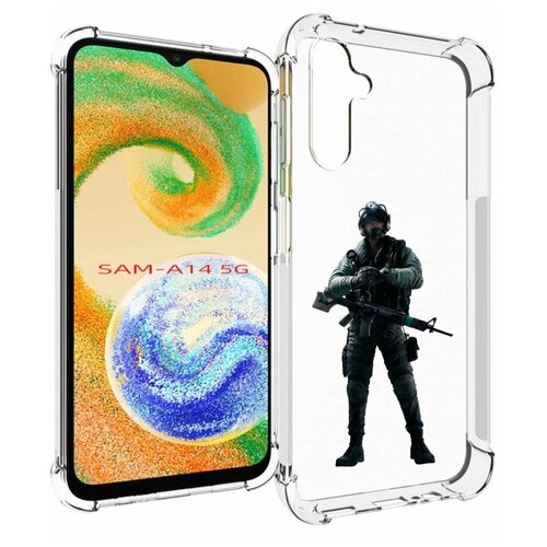 Чехол MyPads Tom-Clancy's-Rainbow-Six-2 для Samsung Galaxy A14 4G/ 5G задняя-панель-накладка-бампер