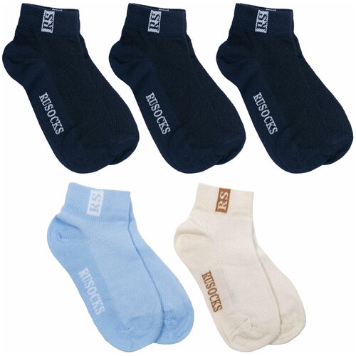 фото Комплект из 5 пар детских носков rusocks (орудьевский трикотаж) микс 39, размер 24