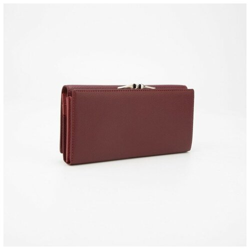 фото Кошелёк, отдел на магнитах, цвет бордовый нет бренда