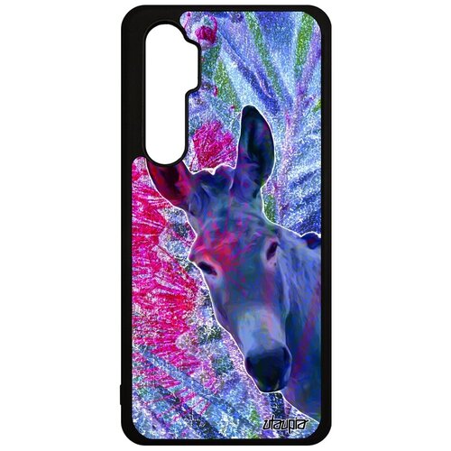 фото Защитный чехол на смартфон // xiaomi mi note 10 lite // "осел" лошак мул, utaupia, фуксия