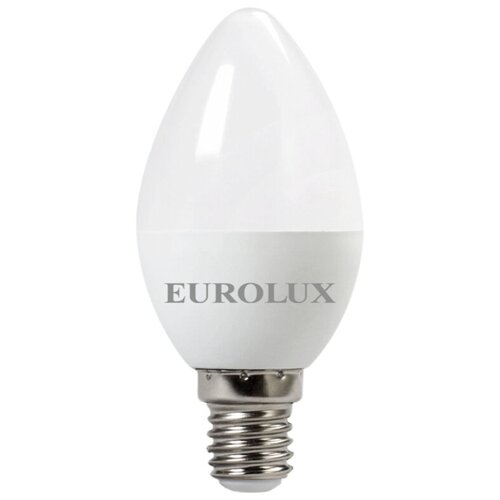 фото Лампа светодиодная ll- e- c37-7w-230-4k- e14, eurolux 5 шт.