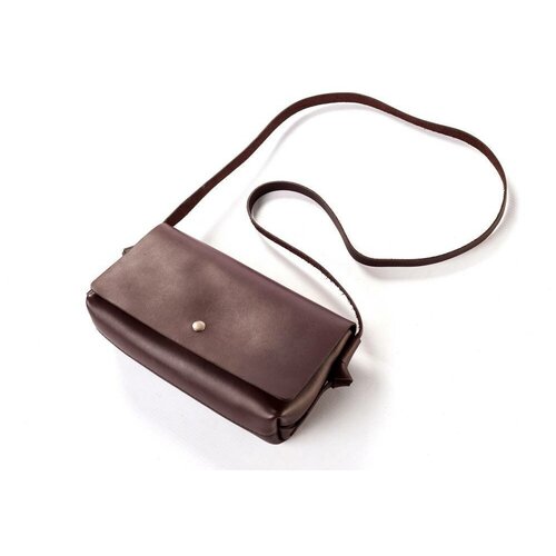 Сумка кросс-боди Hard Craf, натуральная кожа, ручная работа, коричневая