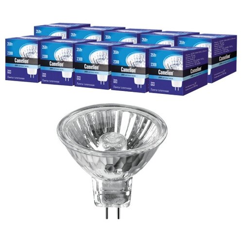 Набор из 10 галогенных ламп Camelion JCDR 35W GX5.3 35mm
