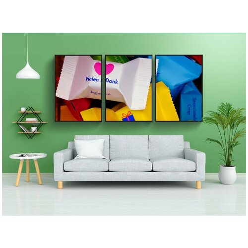 фото Набор модулных постеров для интерьера "спасибо, признание, привязанность" 60x90 см. в тубусе, без рамки lotsprints